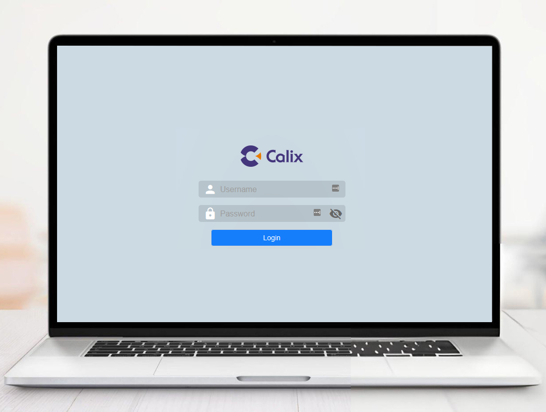 Calix Login using the web address